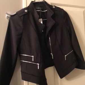 White House Black Market Black Moto jacket - NWT
